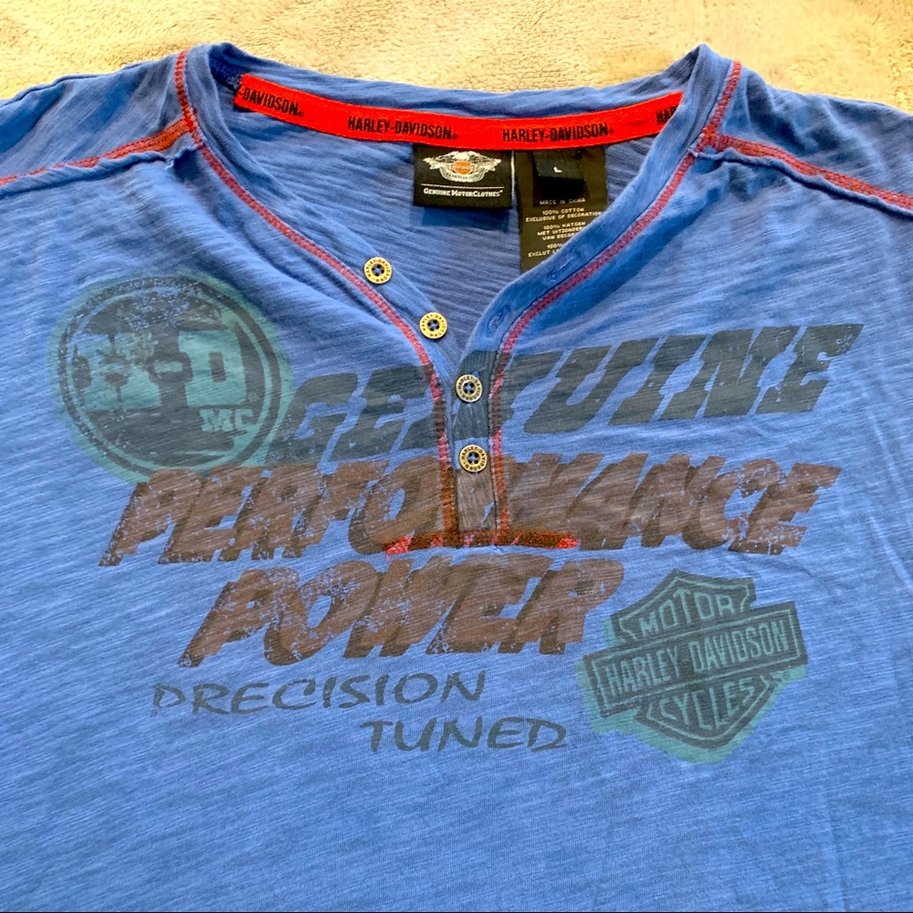 Harley Davidson print design t shirt - Picture 1 of 8